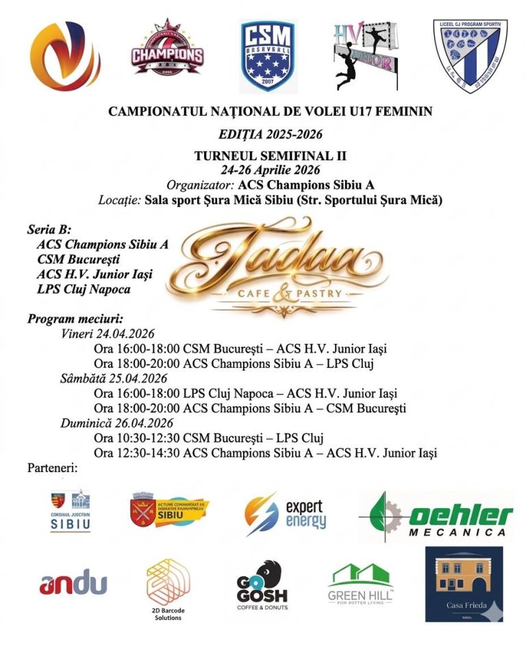 21.04.2026 U17 Program meciuri