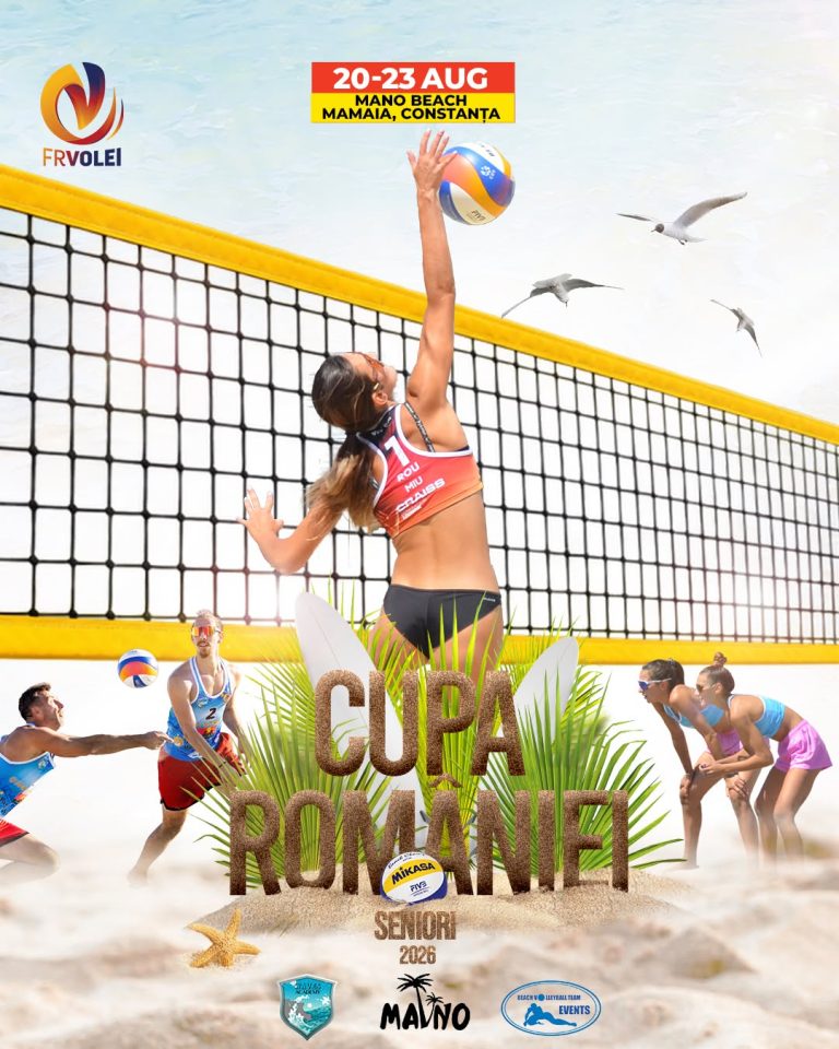 18.08.2026🏐 Cupa României 2026 Seniori la volei pe nisip
