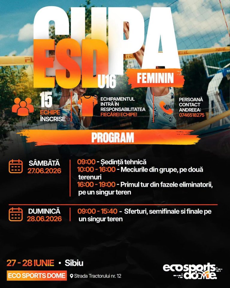 26.06.2026 Continuăm sezonul de beachvolley cu etapa a II-a a Campionatului Național U16!