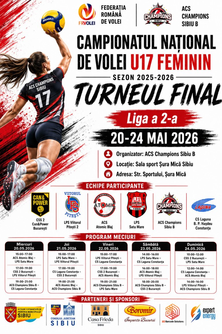 18.05.2026 La Șura Mică începe numărătoarea inversă până la Turneul Final U17 - Liga 2.