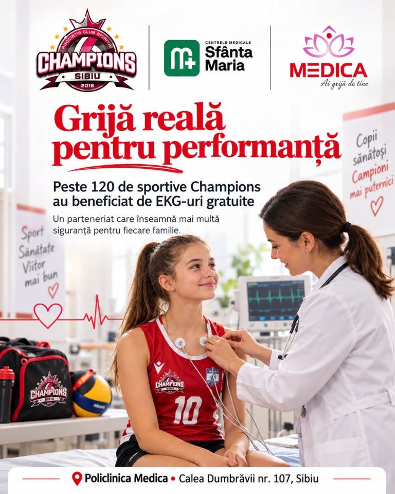 7.10.2026Memomentul Partenerului: Policlinica Medica- Sfânta Maria Un parteneriat adevărat care se vede pe un ... EKG.